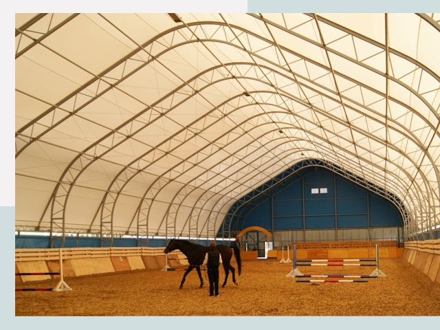 Строительство конных манежей в Ялуторовске