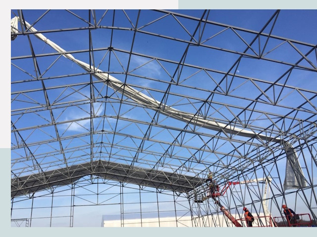 Шатровые ангары от 620 руб. в Ялуторовске и Тюменской области