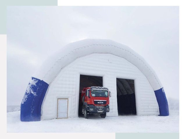 Мобильные ангары в Ялуторовске