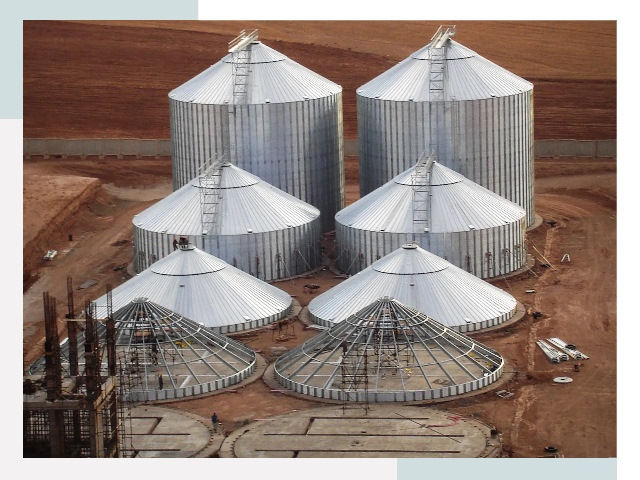 Строительство зерновых силосов в Ялуторовске