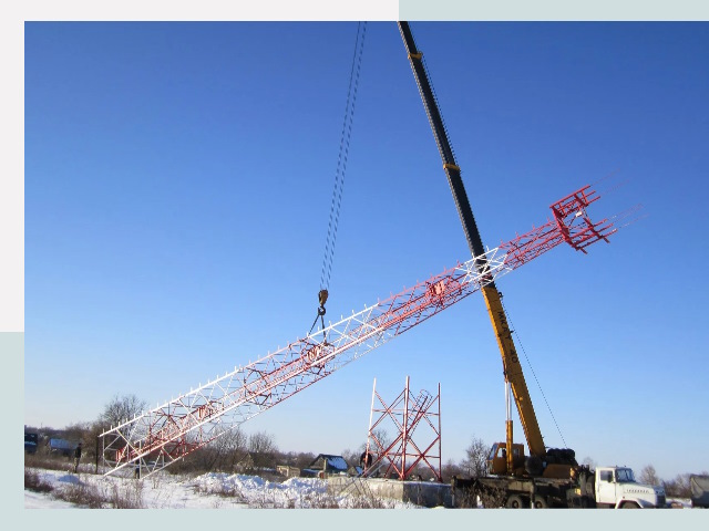 Строительство башен связи в Ялуторовске от 620 руб.