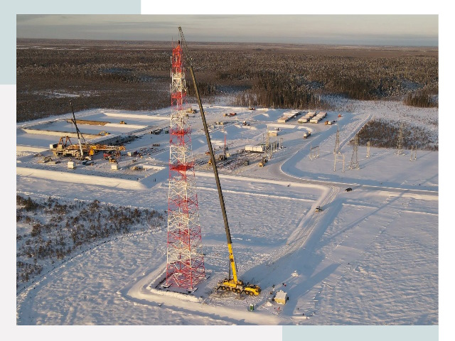 Мачты связи в Ялуторовске