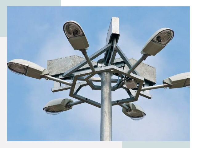 Монтаж осветительных мачт в Ялуторовске