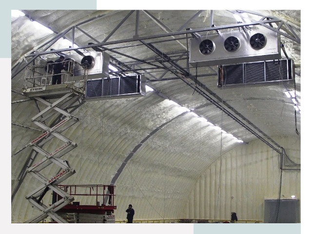 Оснащение ангаров в Ялуторовске