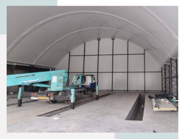 Внутреннее оснащение ангаров в Ялуторовске